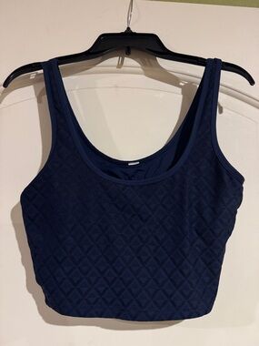 lululemon athletica Navy Blue Textured Sports Bra